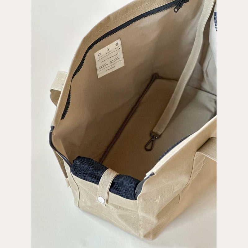 万双　ベージュキャンバスレザーキャリーケース 万双ベージュキャンバスレザーキャリーケース