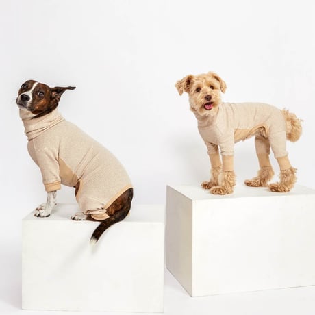 [furryfolks]  ストレッチジャンプスーツ ベージュ Sから3XLまで