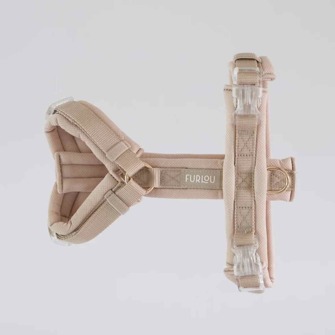 FURLOU] コンフォートY型ハーネス ベージュ/ローズ/ブラック