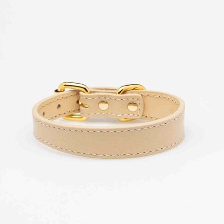 [Collar of Sweden] ベージュ 首輪 スリム