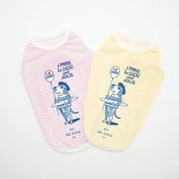 [PET SO CHIC]  クール タンクトップ I LOVE PARIS (XSからXXLまで)