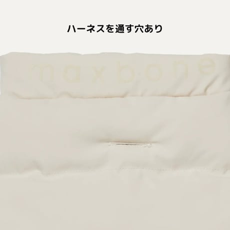 [max-bone]  袖なしダウン ベージュ