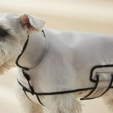 [OVER GLAM]  透明レインコート 中大型犬用