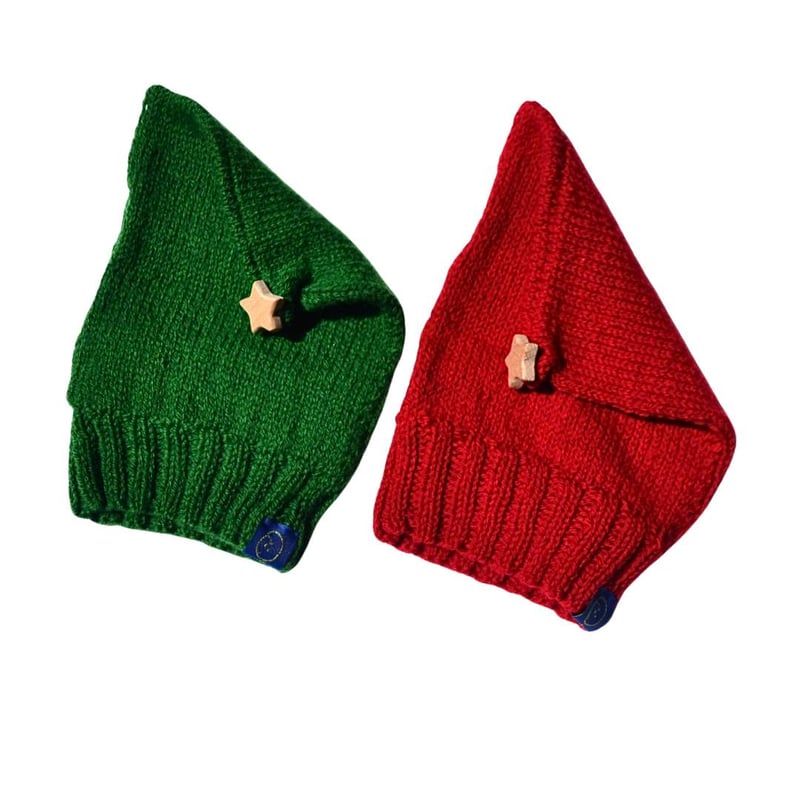 クリスマスデザインニット帽子 楽天市場】秋冬 親子ペア 帽子 ハット 髪飾り クリスマスツリー キッズ