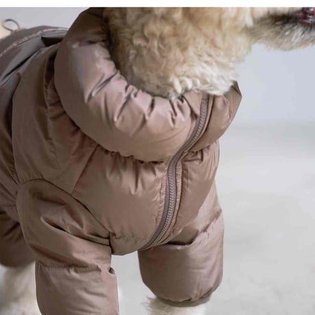 [CushyCushy]  フルカバー防水ダウン ピンク/モカ/ブラック/ネイビー