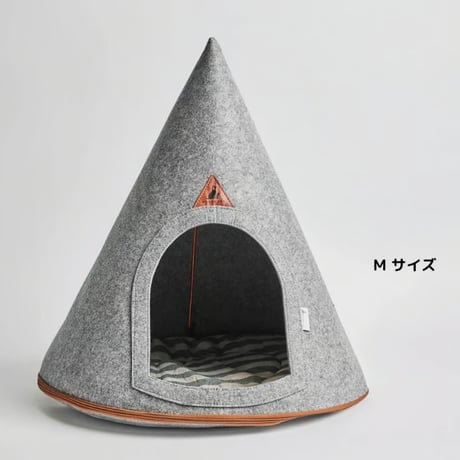 [NOOEE PET]  どこでもおうちテント グレー S/M
