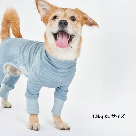 [furryfolks]  ストレッチジャンプスーツ くすみブルー Sから3XLまで