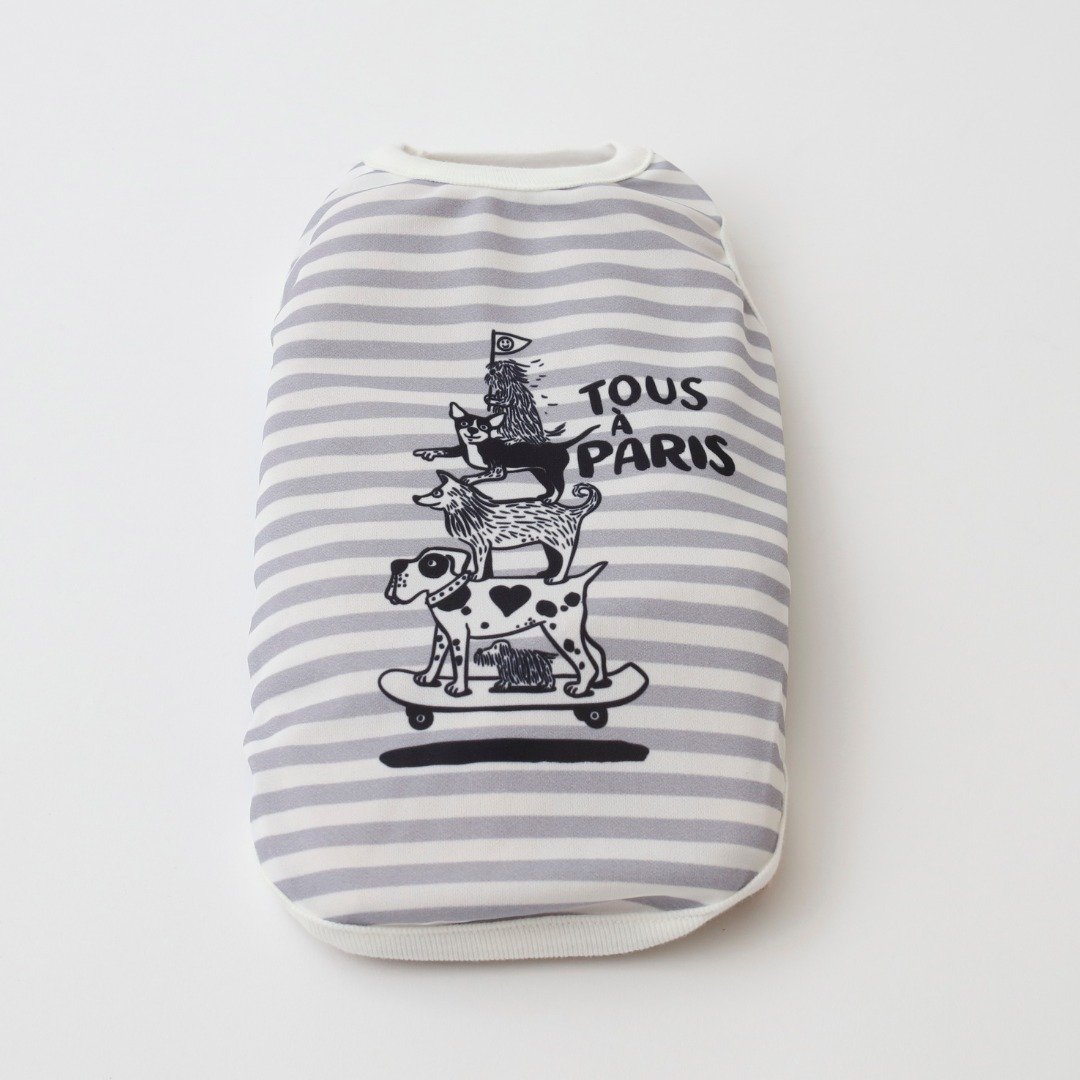 PET SO CHIC] クール タンクトップ SKATEBOARD (XSからXXLまで