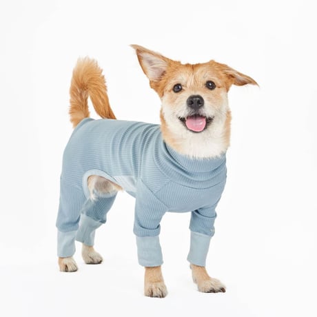 [furryfolks]  ストレッチジャンプスーツ くすみブルー Sから3XLまで