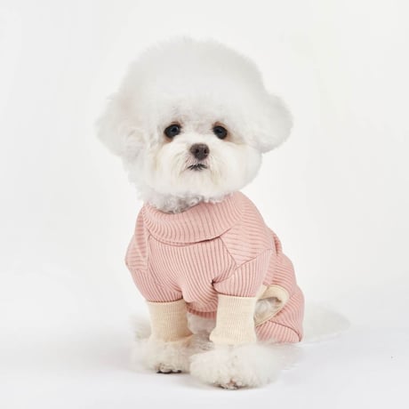 [furryfolks]  ストレッチジャンプスーツ くすみピンク Sから3XLまで