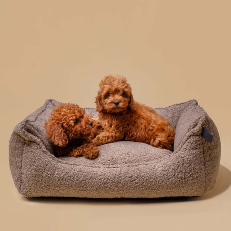 LILLY] テディーベッド ブラウンベージュ | モフモフ mof_mof｜北欧