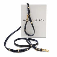 [Molly&Stitch] 本革 ハンズフリーリード ネイビー
