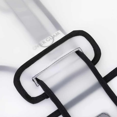 [OVER GLAM]  透明レインコート 中大型犬用