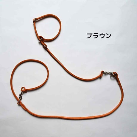 [AXELLE] レザー製 首輪一体型リード 「小型犬用」
