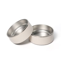 [Pups & Bubs]  ステンレスボウル２個セット ホワイトベージュ
