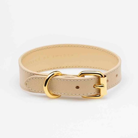 [Collar of Sweden] ベージュ 首輪 スリム