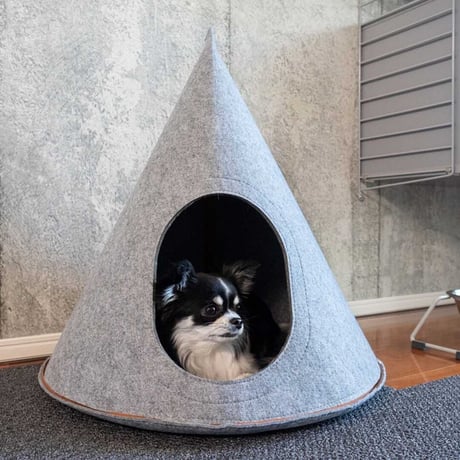 [NOOEE PET]  どこでもおうちテント グレー S/M
