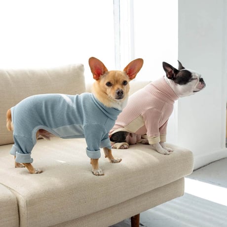 [furryfolks]  ストレッチジャンプスーツ くすみピンク Sから3XLまで