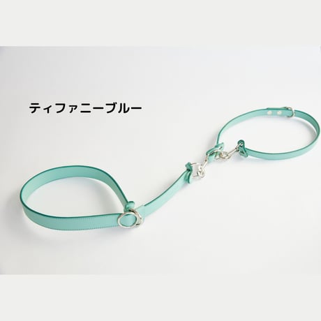 [AXELLE] レザー製 首輪一体型リード 「小型犬用」