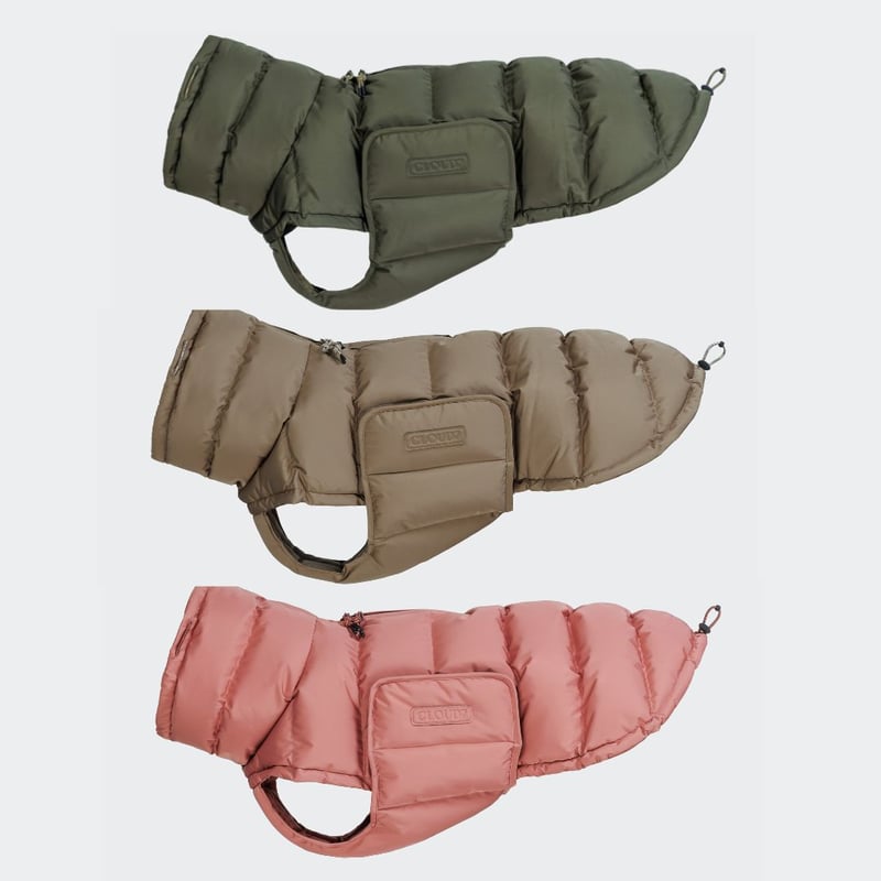 【極希少】ピンクハウス　powder ダウンジャケット　ワンチャン　犬　肉厚 6x1 COPENHAGEN/フードコクーンダウンジャケット