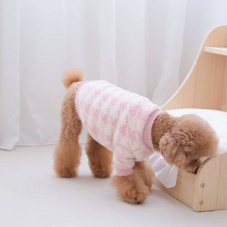 [Pups & Bubs]  ふわもこニット ブルー/ピンク