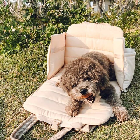 [Pups & Bubs]  ベットになるTOTEキャリー サンド/ブラック