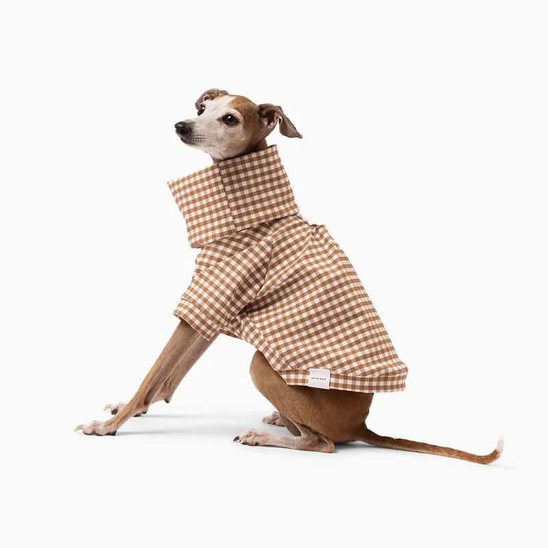 MR WOOF] ギンガムチェック ベージュ/ネイビー | モフモフ mof_mof