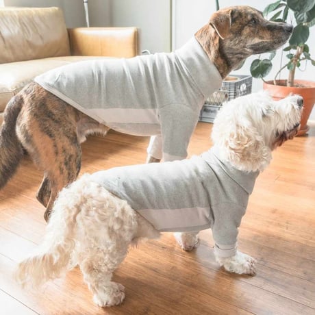 [furryfolks]  High Neck Tee ビンテージレッド/ライトグレー