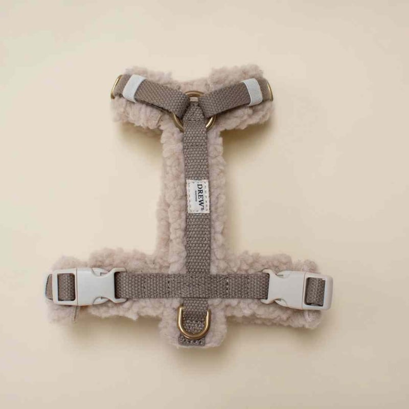 DREW's] テディー ハーネス グレージュ S/M/L | モフモフ mof_mof｜