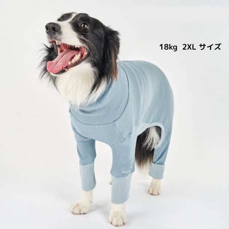 [furryfolks]  ストレッチジャンプスーツ くすみブルー Sから3XLまで