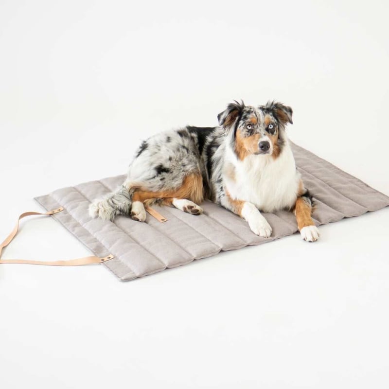 Labbvenn] カフェマット ベージュブラウン/チャコールグレー