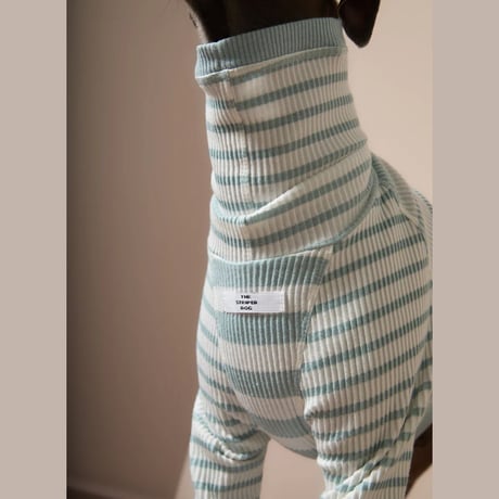 [Striped Dog]  ハイネック リブ ボーダー イタグレ用 ２色