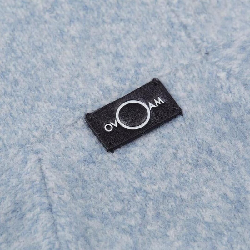 OVER GLAM] ハイネックセーター ブルー/ ピンク | モフモフ mof_mof｜