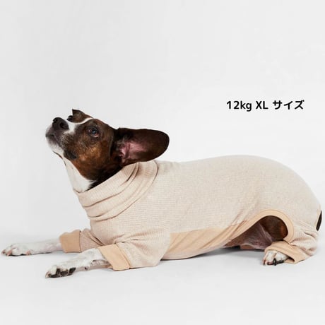 [furryfolks]  ストレッチジャンプスーツ ベージュ Sから3XLまで