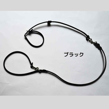 [AXELLE] レザー製 首輪一体型リード 「小型犬用」