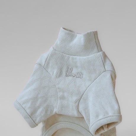 [lil.co] シンプルコットン カットソー (先着５名までお揃いのリボンつき)