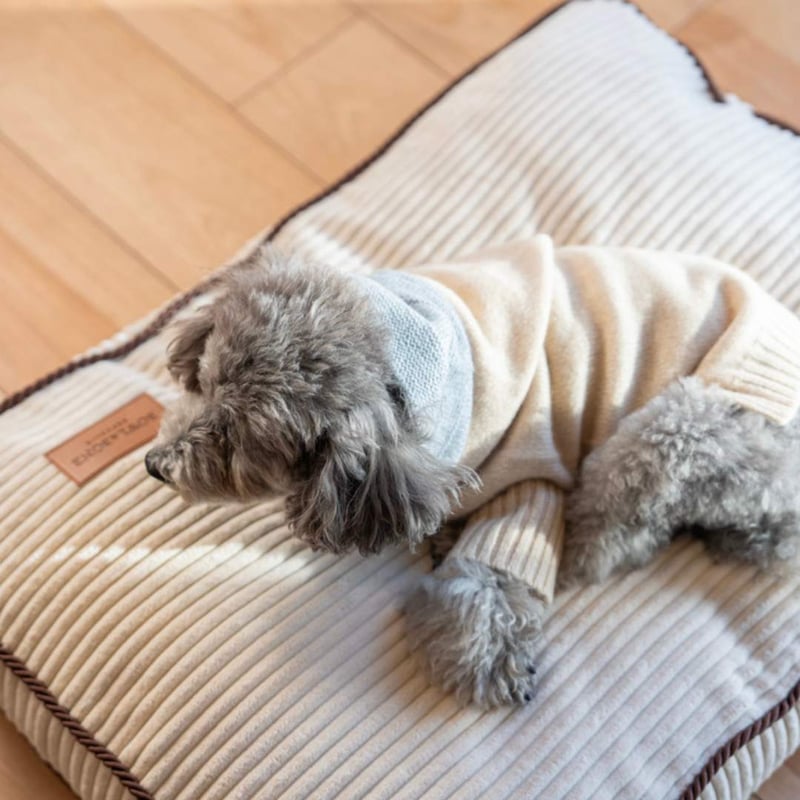 BBR] DECO クッションベッド クリーム S/M | モフモフ mof_mof｜北欧デ