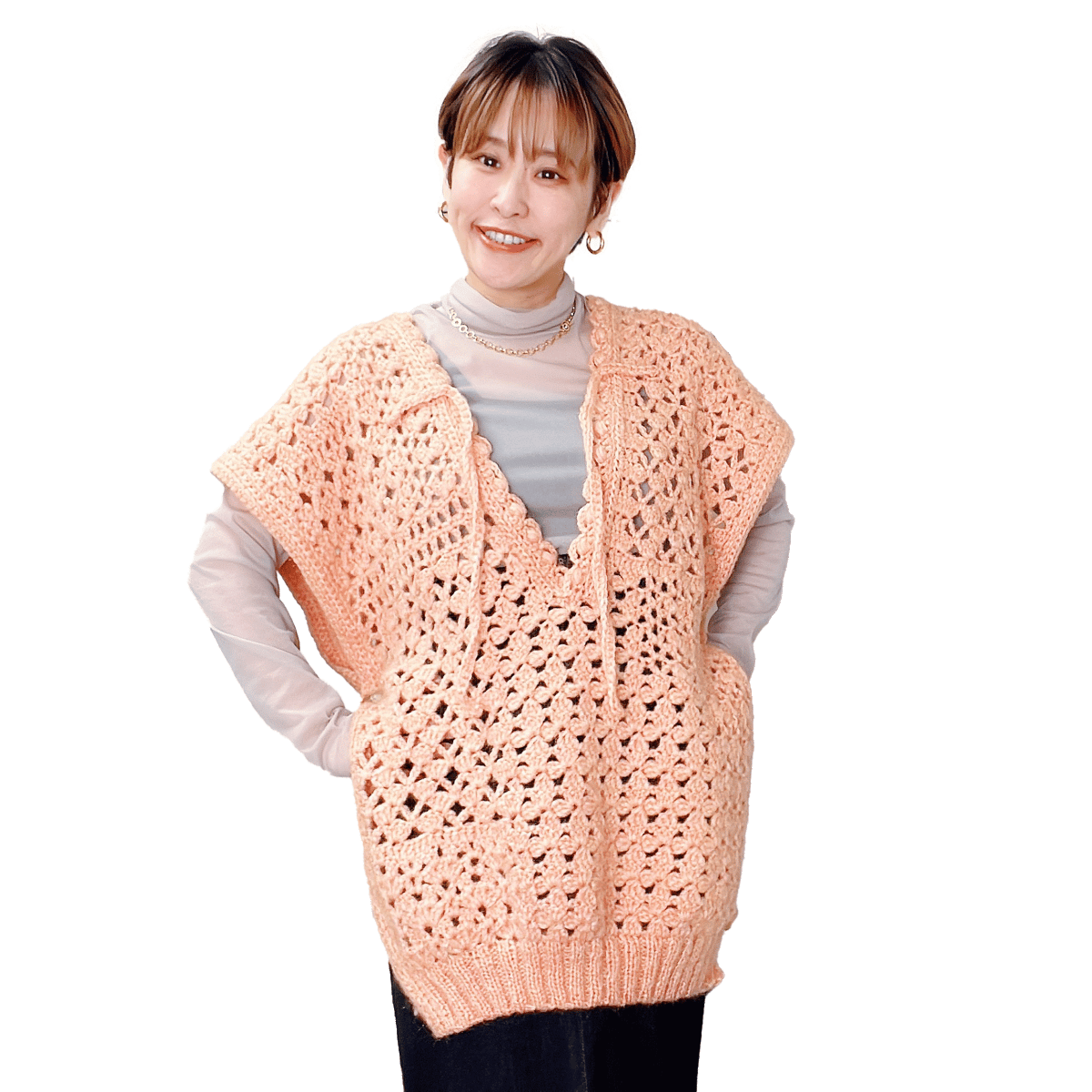 コッキ　パッチワークデザイン ベスト サイズ2 コッキ パッチワークデザイン ベスト サイズ2 コッキ パッチワーク