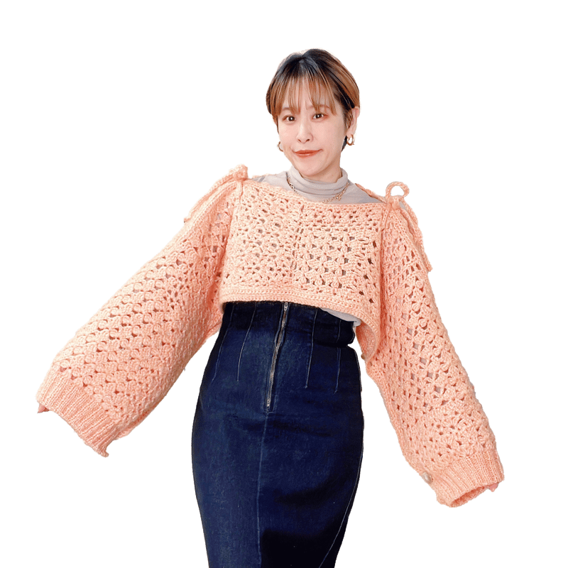 ダウンロード編み図：PDFデータ》【かぎ針編み】パッチワーククロシェ