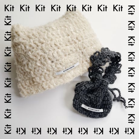 《編み物Kit》【かぎ針編み】ネコ耳キャップ