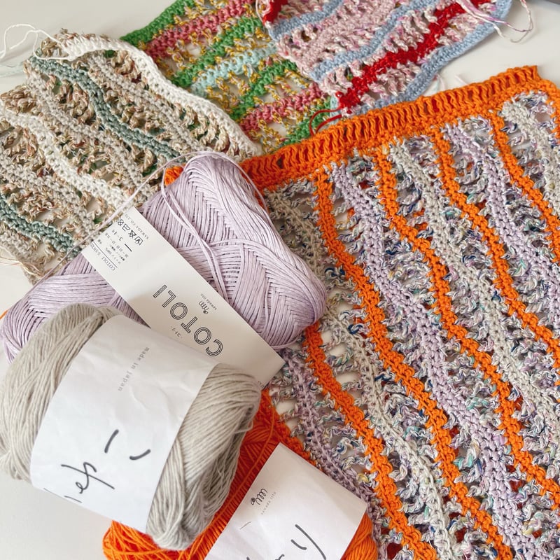 編み物Kit》【かぎ針編み】ウェーブバッグC | KiiTEEKiiTEEKiiTEE /