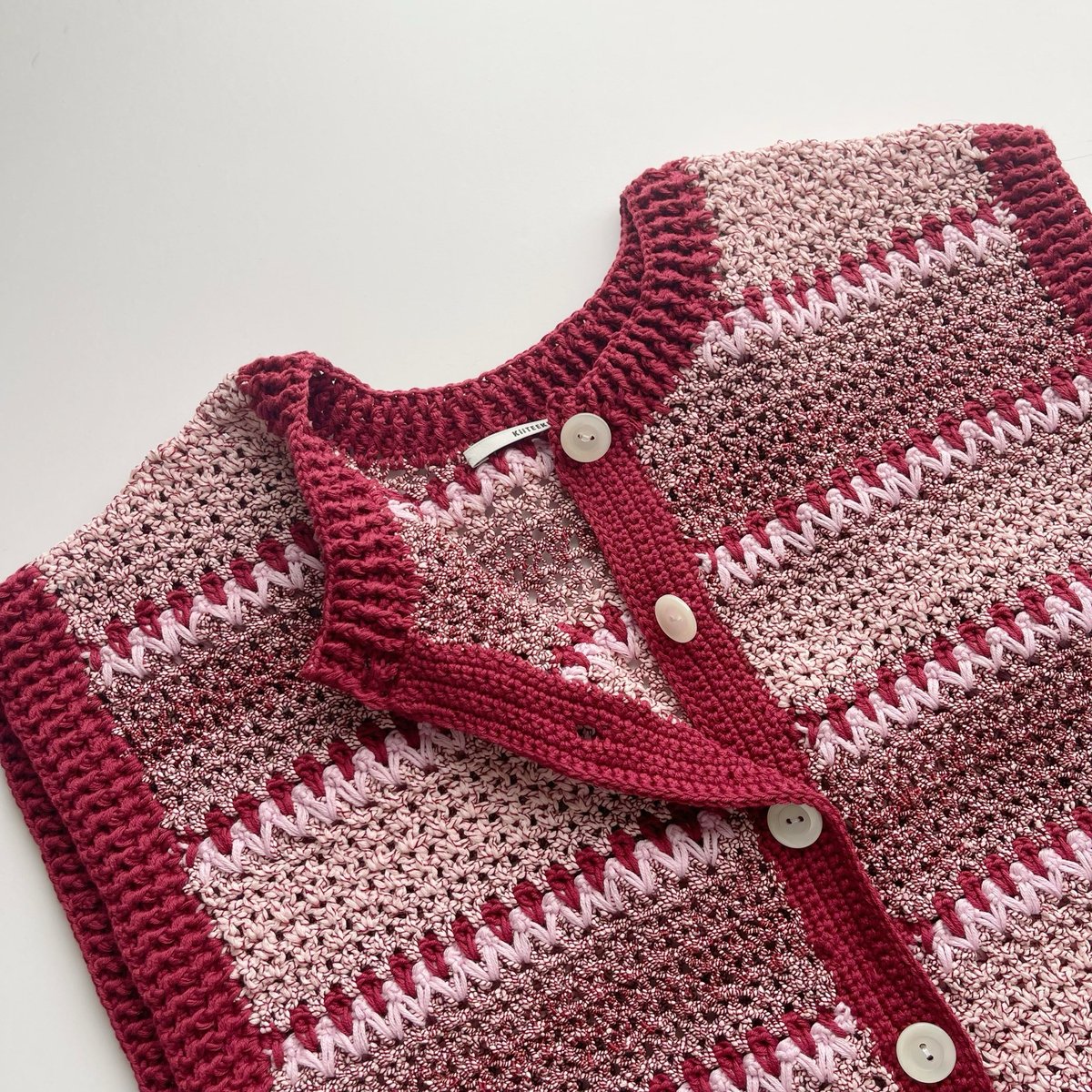 ダウンロード編み図：PDFデータ》【かぎ針編み】ジグザグボーダー