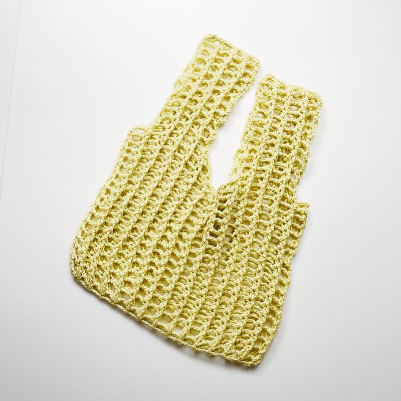 ダウンロード編み図：PDFデータ》【かぎ針編み】立体メッシュエコ