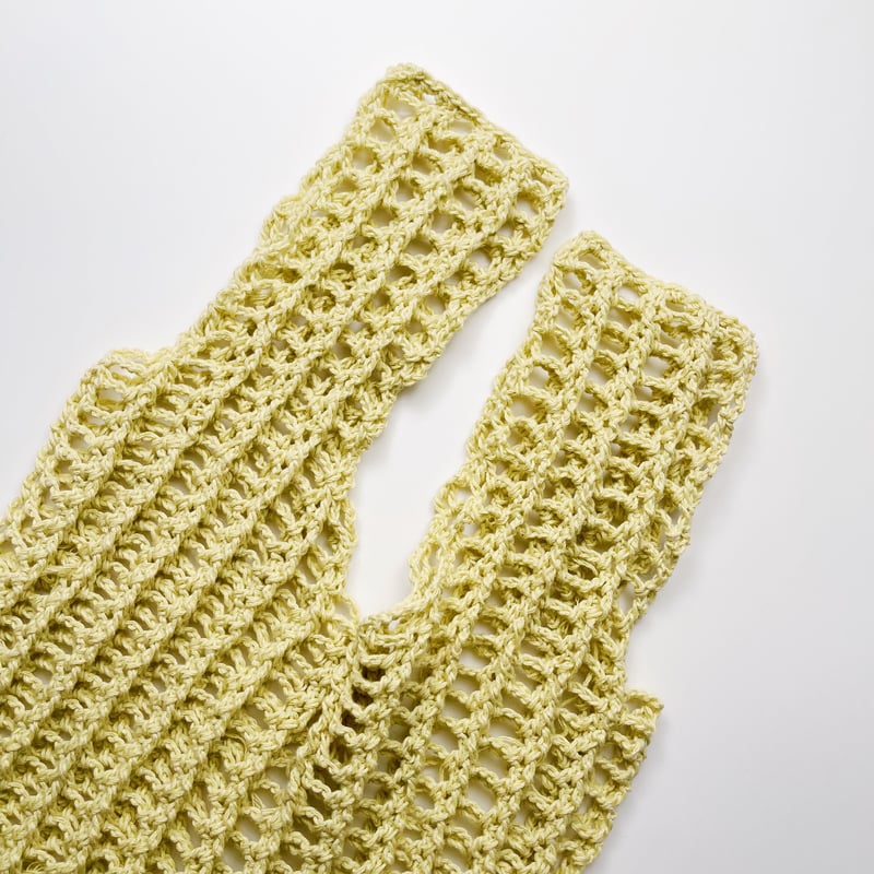 ダウンロード編み図：PDFデータ》【かぎ針編み】立体メッシュエコ