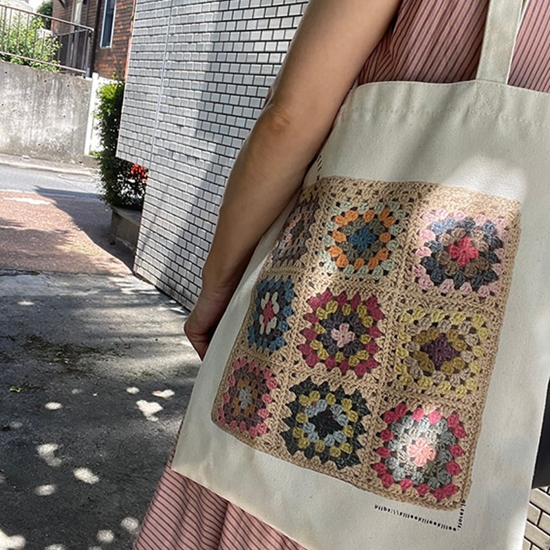 グラニープリントトートバッグ＆巾着 | KiiTEEKiiTEEKiiTEE // キーティ