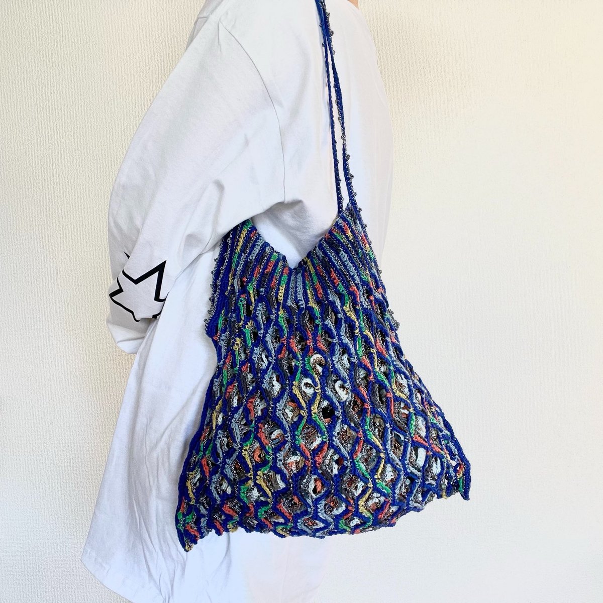 Supreme 青 メッシュ編み バッグ Supreme ジャカード ハンドバッグ | ブルー | FARFETCH JP