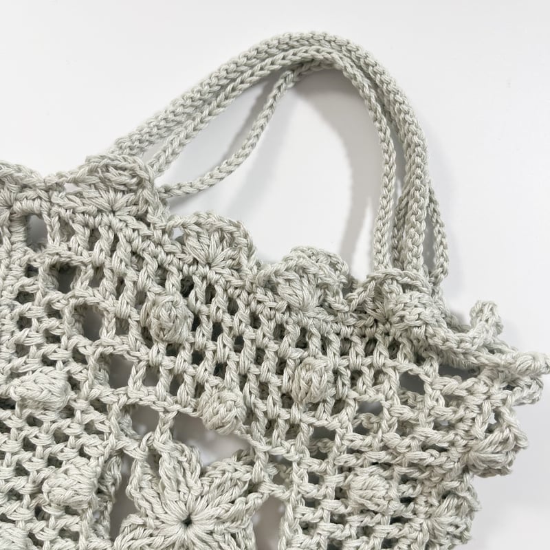 編み物Kit》【かぎ針編み】フラワーグラニーミニバッグ