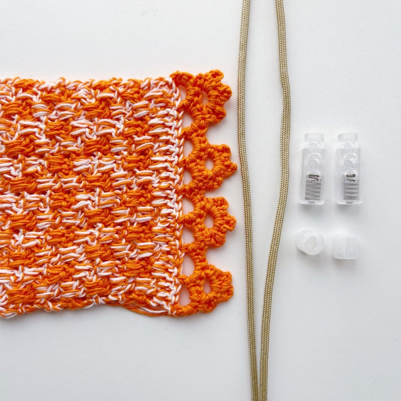 編み物Kit》【かぎ針編み】ツイード見えのスマホバッグC