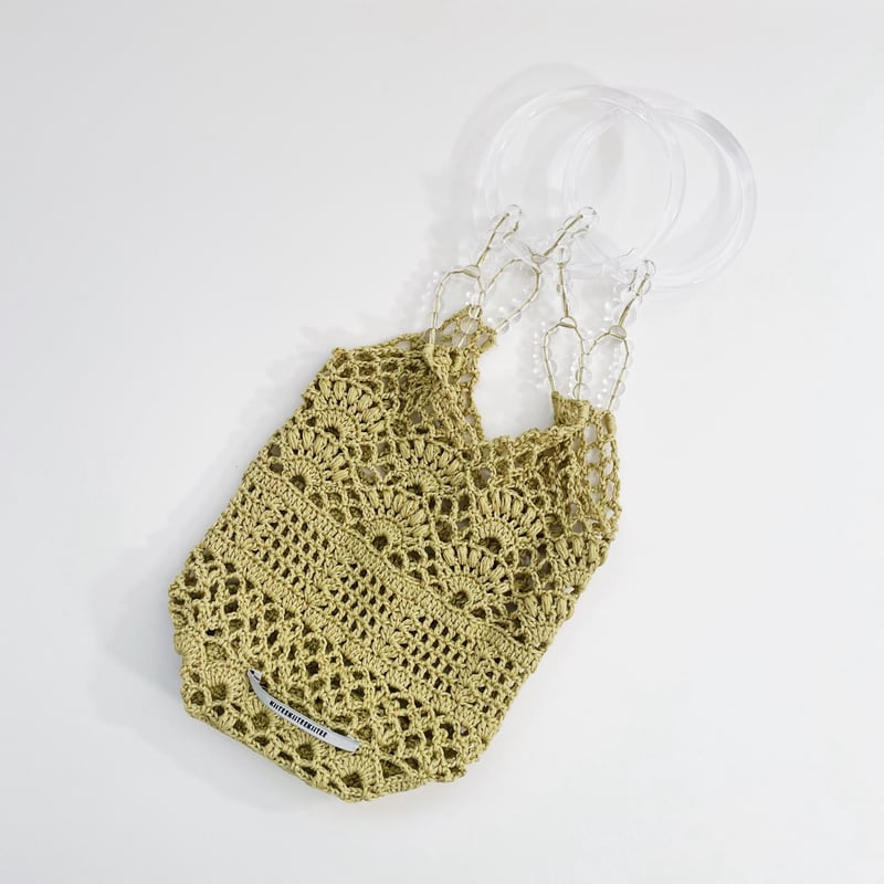 ダウンロード編み図：PDFデータ》【かぎ針編み】ビーズハンドル