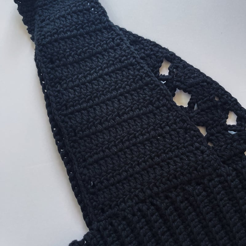 ダウンロード編み図：PDFデータ》【かぎ針編み】シェルメッシュ